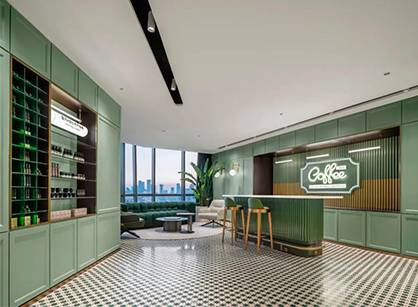 以復(fù)古恒久美感的辦公室裝修設(shè)計(jì)空間是怎樣的——HBN